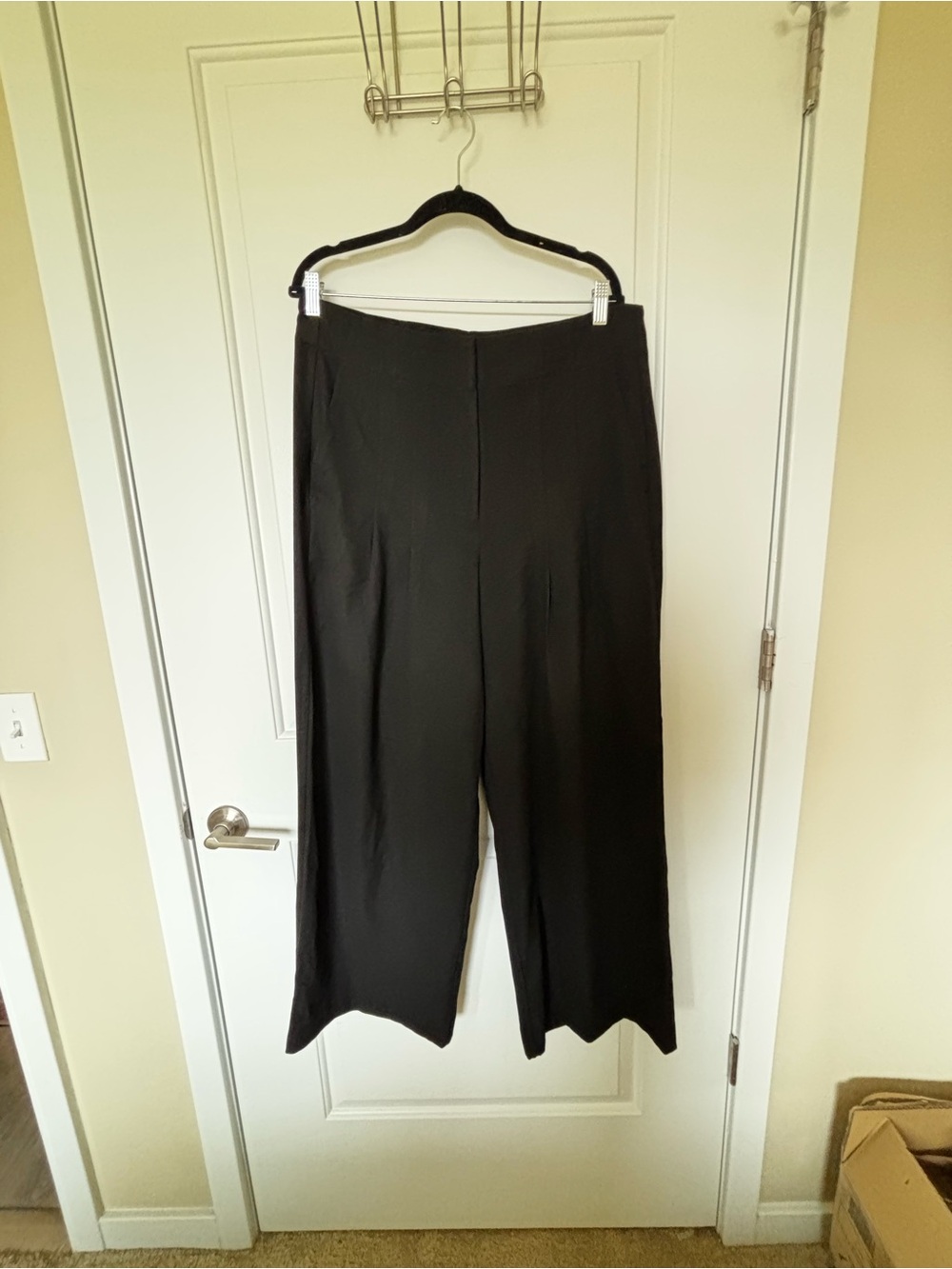 Banana Republic Black Wide-Leg Trousers